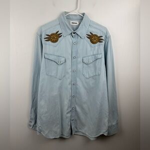 Taylor Stitch The Embroidered Western Shirt Size 42 US Large
